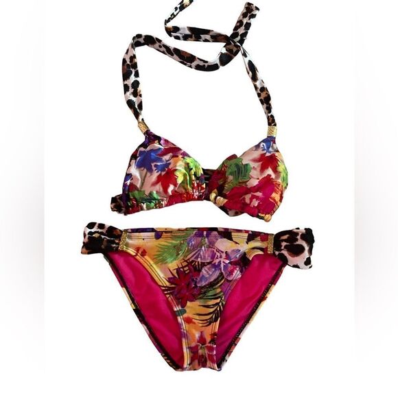 Bongo leopard multicolor bikini Medium - Picture 1 of 7